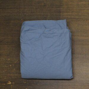 NEW Home Expressions Easy Care Cotton Blend Flat Sheet Coronet Blue Full